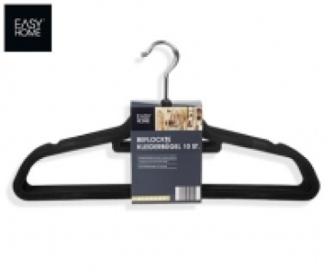 EASY HOME®Beflockte Kleiderbügel, 10 Stück