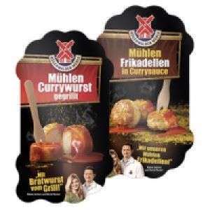 R&uuml;genwalder M&uuml;hlen Currywurst, gegrillt oder M&uuml;hlen Frikadellen in Cur 1.99&nbsp;&euro;
