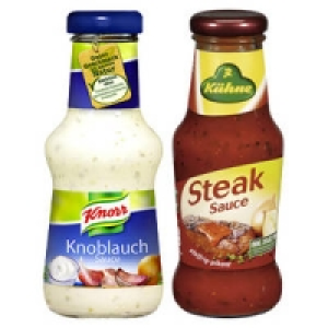 Knorr Schlemmersaucen oder K&uuml;hne W&uuml;rzsaucen