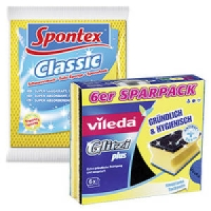 vileda Glitzi Plus Topfreiniger oder Spontex Schwammtuch