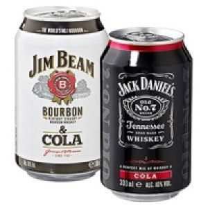 Jack Daniels & Cola, Jack Daniels & Ginger oder Jim Beam & Cola