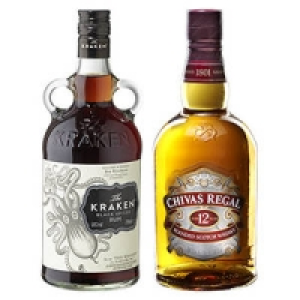 The Kraken Black Spiced Rum oder Chivas Regal Scotch Whisky