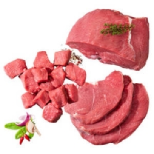 Frische Kalbsschnitzel, Kalbsbraten oder Kalbsgulasch