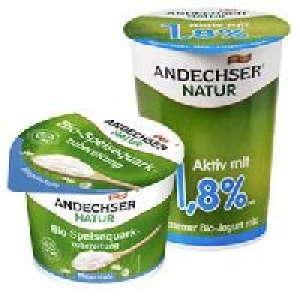 Andechser Bio-Speisequark oder Joghurt, mild