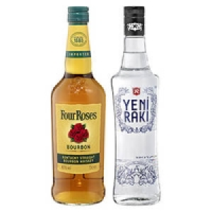 Yeni Raki oder Four Roses Kentucky Straight Bourbon Whiskey
