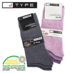Damen- oder Herren-Socken Moulinee