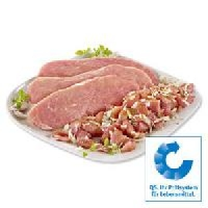 Frische Schweineschnitzel, natur, Schweinegeschnetzeltes nat