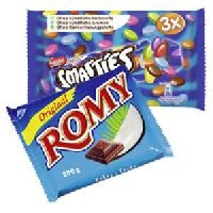 Romy Cocos-Schokolade oder Smarties
