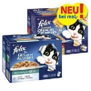 felix Katzen-Nassnahrung im Frischebeutel oder felix Sensati