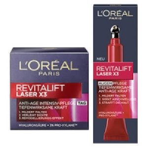 L&acute;Or&eacute;al Revitalift Laser X3 Tagespflege, Augenpflege oder Serum 13.99&nbsp;&euro;