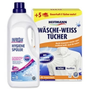 Impresan Hygiene-Spüler oder Heitmann Wäsche-Weiß-Tücher