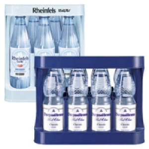 Burgwallbronn First Class Mineralwasser oder Rheinfels Mineralwasser