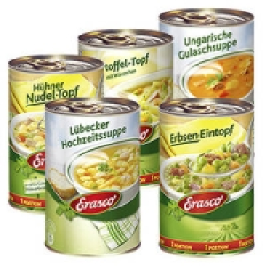 Erasco 1 Portion Linsen-Eintopf oder Gulaschsuppe