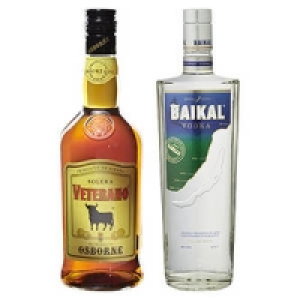 Osborne Veterano, 103 oder Baikal Vodka