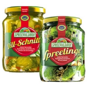 Spreelinge Gewürzgurken oder Dillschnitten 1.11 €