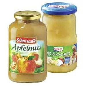 Odenwald Apfelmus, Natreen Apfelmus oder Apfelkompott