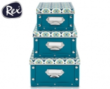 Rex® Aufbewahrungsboxen, 3er-Set
