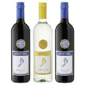Californien Barefoot Merlot, Pinot Grigio oder Zinfandel Ros