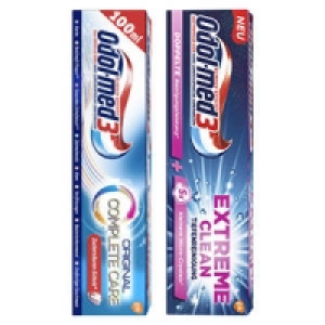 Odol-med3 Zahncreme White & Shine, Samtwei&szlig;, Complete Care oder Extrem