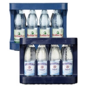 Rosbacher oder Gerolsteiner Mineralwasser