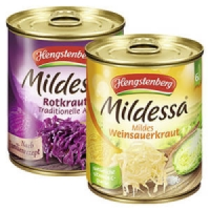 Hengstenberg Rotkohl oder Mildessa Weinsauerkraut