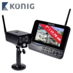 Funk-&Uuml;berwachungskamera-System mit 7 Zoll-LCD-Monitor TRANS60