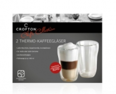 CROFTON&reg;Chefs Collection Thermo-Kaffee- oder Teegl&auml;ser