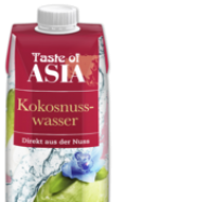 Penny  TASTE OF ASIA Kokosnusswasser 0,5-Liter-Packung