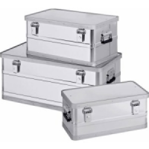 3 Aluminium-Aufbewahrungsboxen