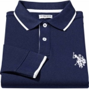 Herren Marken Pololangarmshirt