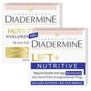 Diadermine Lift+ H2O, Nutrive oder Falten Expert 3D Gesichtspflege