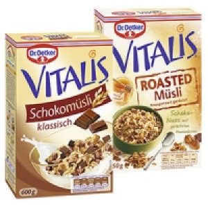 Dr. Oetker Vitalis Schoko- oder Roasted Schoko-Nuss-M&uuml;sli 2.22&nbsp;&euro;