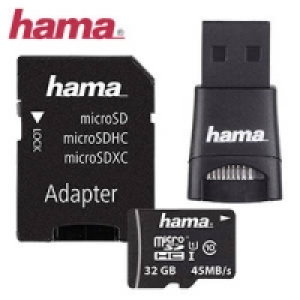 Highspeed-microSDHC-Karte 32 GB mit USB-Adapter 12.99&nbsp;&euro;