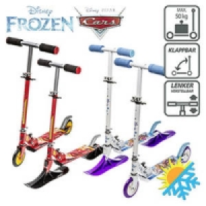 2-in-1 Scooter Frozen oder Cars
