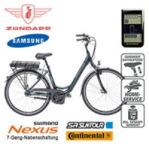 Alu-Elektro-Citybike Green 5.0 28er