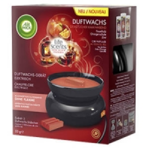 Air Wick Duftwachs-Ger&auml;t Starter-Set gem&uuml;tlicher Kaminabend