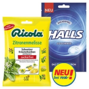 Ricola oder Halls Bonbons, zuckerfrei 1.49 €