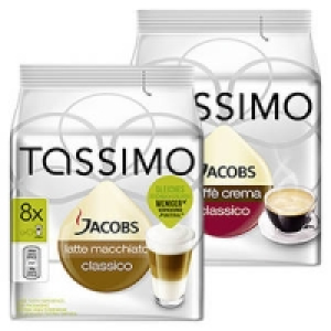Tassimo Jacobs Caffè Crema Classico oder Latte Macchiato Classico 3.69 €