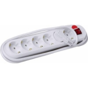 Steckdosenleiste 6-fach mit &Uuml;berlastungschutz
