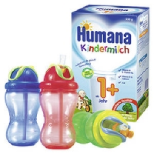 Humana Kindermilch 1+ oder Nuny Trinklernflasche