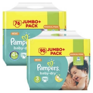 Pampers Windeln baby-dry oder active-fit 17.99 €