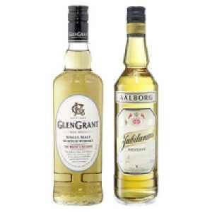 Aalborg Jubiläums Akvavit oder Glen Grant Malt Scotch Whisky