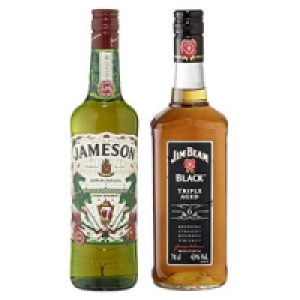 Jameson Irish Whiskey oder Jim Beam Black Bourbon Whiskey