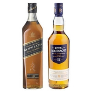 Johnnie Walker Black Label Whisky, 12 Jahre oder Royal Lochnagar Malt