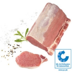 Frischer Schweinerückenbraten oder Lion Steaks