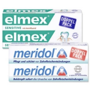 elmex Sensitive oder meridol Zahncreme
