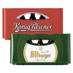 Bitburger Pils Stubbi oder König Pilsener Steinie