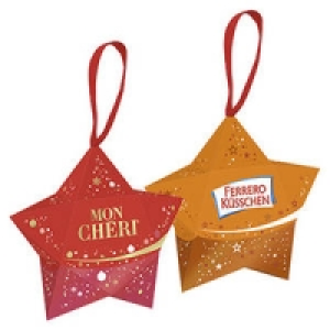 Ferrero K&uuml;sschen, Mon Cheri, Raffaello oder Rocher kleiner Stern mit A