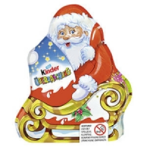 kinder Schokolade Weihnachtsmann mit &Uuml;berraschungs-Ei