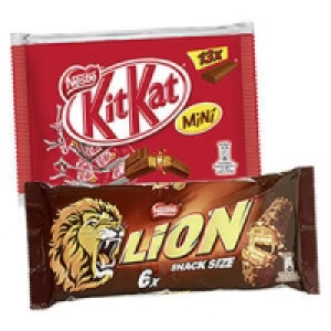 Kitkat-, Lion-, Smarties Minis, Kitkat 5er, Lion-, oder Nuts 6er